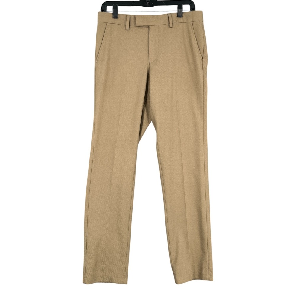 ASOS Dress Pants Mens W30 L30 Polyester Viscose Blend Tan